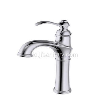 Faucet baskom kelas tinggi chrome finish tuas tunggal